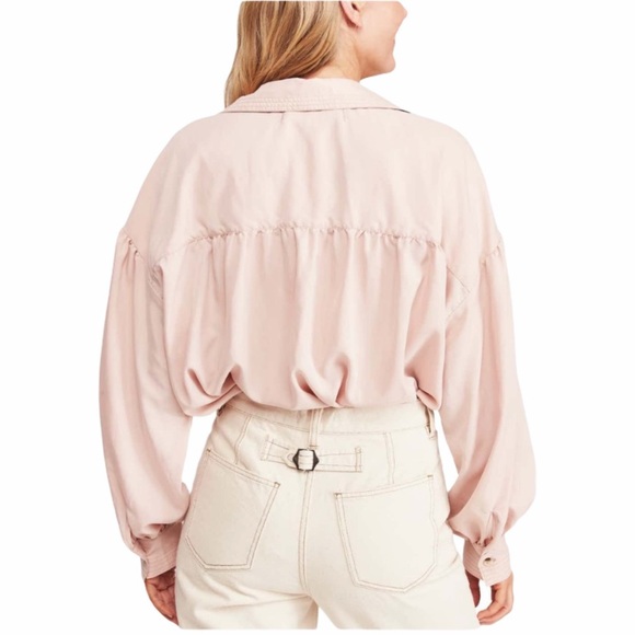 Free People Love Until Tomorrow Poet Blouse NWOT - Picture 2 of 6